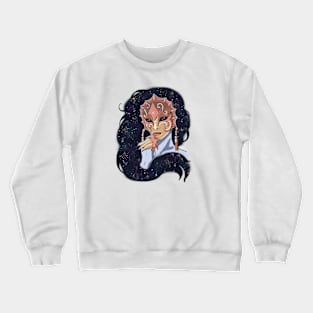 Cosmic Lady in a Mask Crewneck Sweatshirt